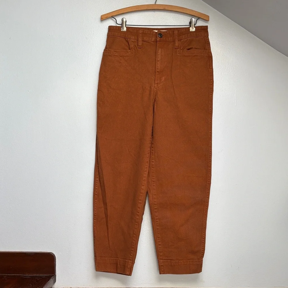 Madewell High Rise Slim Emmett Tapered Pants in Warm Toffee, 28 - Picture 5 of 11